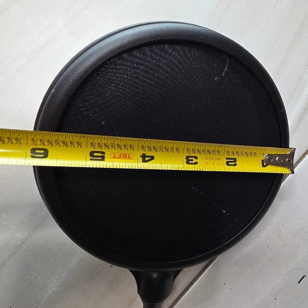 Universal Microphone Pop Filter Flexible Gooseneck Mic Shield Black‎ 6 Inch H2